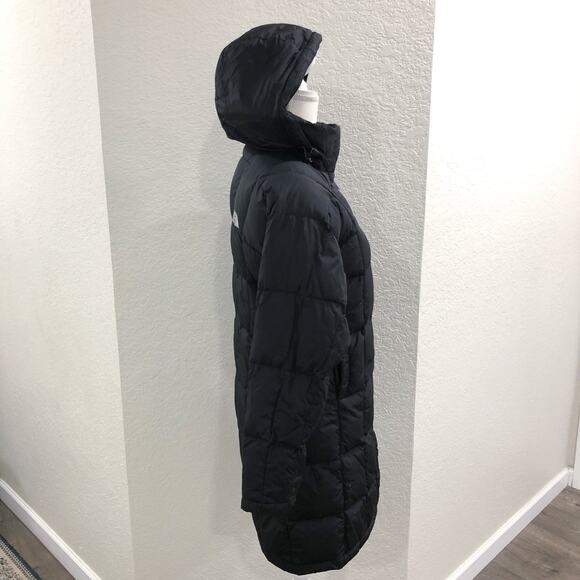 The North Face Metropolis Black Parka 600 Goose Down Fill Puffer Coat Jacket - Picture 5 of 13